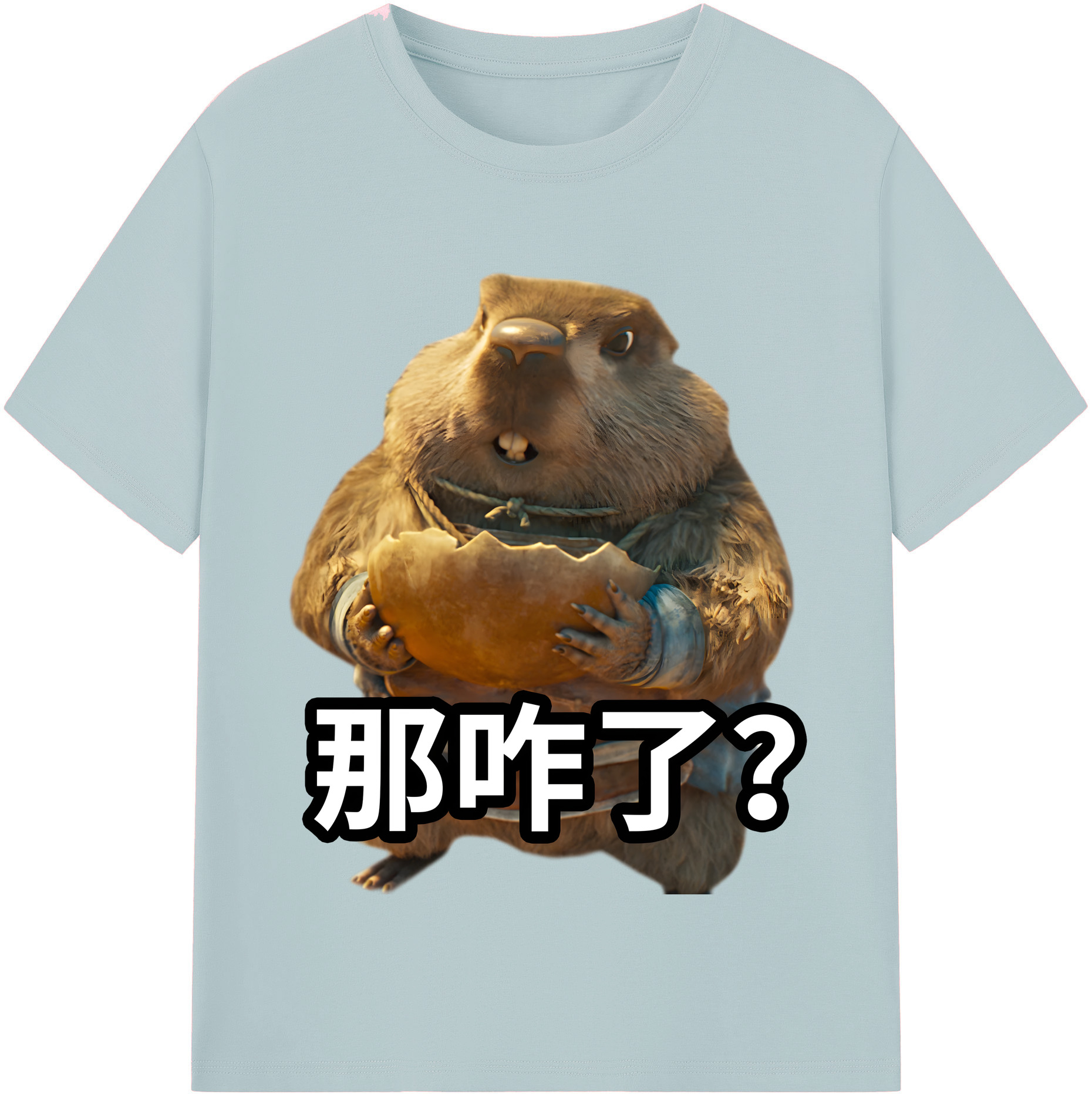 （画像用） Ne Zha 2 ナタ 魔童の大暴れ 綿100％半袖Tシャツ（フロントプリント）